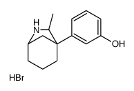 3-(6-methyl-7-azabicyclo[3.2.1]octan-5-yl)phenol,hydrobromide结构式