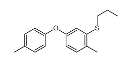 1-methyl-4-(4-methylphenoxy)-2-propylsulfanylbenzene Structure