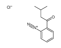 2-(3-methylbutanoyl)benzenediazonium,chloride Structure