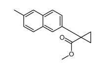 methyl 1-(6-methylnaphthalen-2-yl)cyclopropane-1-carboxylate结构式