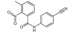 N-(4-cyanophenyl)-3-methyl-2-nitrobenzamide Structure