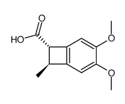 (7S,8S)-3,4-Dimethoxy-8-methyl-bicyclo[4.2.0]octa-1(6),2,4-triene-7-carboxylic acid Structure