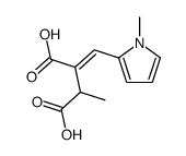 2-methyl-3-[(1-methylpyrrol-2-yl)methylidene]butanedioic acid结构式