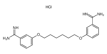 1,6-bis(benzamidine-3-oxy)hexane dihydrochloride结构式