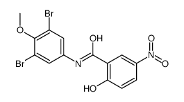 N-(3,5-dibromo-4-methoxyphenyl)-2-hydroxy-5-nitrobenzamide结构式