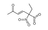 5,5-dinitrohept-3-en-2-one Structure