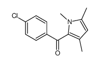 (4-chlorophenyl)-(1,3,5-trimethylpyrrol-2-yl)methanone结构式