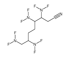 3,4,7,8-tetrakis(difluoroamino)octanenitrile Structure