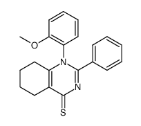 1-(2-Methoxy-phenyl)-2-phenyl-5,6,7,8-tetrahydro-1H-quinazoline-4-thione结构式