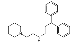 3,3-diphenyl-N-(2-piperidin-1-ylethyl)propan-1-amine结构式