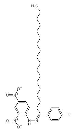 N-[1-(4-chlorophenyl)octadecylideneamino]-2,4-dinitro-aniline Structure