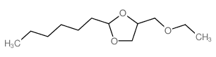 1,3-Dioxolane,4-(ethoxymethyl)-2-hexyl-结构式