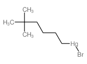 bromo(5,5-dimethylhexyl)mercury Structure