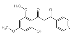 1,3-Propanedione,1-(2-hydroxy-4,6-dimethoxyphenyl)-3-(4-pyridinyl)- Structure