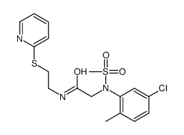 2-(5-chloro-2-methyl-N-methylsulfonylanilino)-N-(2-pyridin-2-ylsulfanylethyl)acetamide Structure