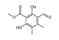 Isophthalaldehydic acid, 2,6-dihydroxy-4,5-dimethyl-, methyl ester (5CI)结构式