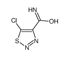 5-氯-1,2,3-噻二唑-4-羧胺结构式