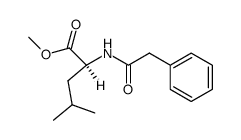 N-phenylacetyl-DL-leucine methyl ester结构式