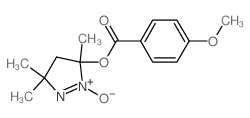 Benzoicacid, 4-methoxy-, 4,5-dihydro-3,5,5-trimethyl-2-oxido-3H-pyrazol-3-yl ester picture