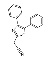 4,5-Diphenyl-2-oxazoleacetonitrile Structure