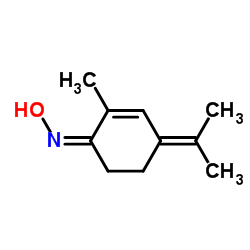 2-Cyclohexen-1-one,2-methyl-4-(1-methylethylidene)-,oxime,(Z)-(9CI) Structure