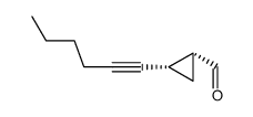 cis-1-formyl-2-(1-hexynyl)cyclopropane Structure