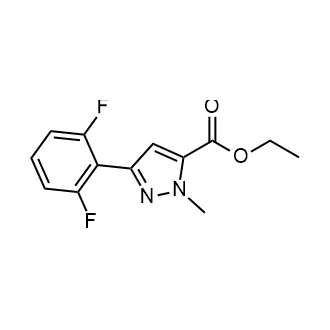 Ethyl 3-(2,6-difluorophenyl)-1-methyl-1h-pyrazole-5-carboxylate Structure
