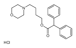 4-morpholin-4-ium-4-ylbutyl 2,2-diphenylacetate,chloride Structure