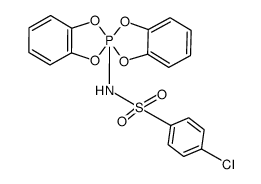 2-(p-chlorobenzenesulfonamido)-2,2'-spirobi(1,3,2Λ5-benzodioxaphosphole)结构式