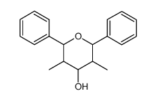 c-2,c-6-diphenyl-t-3,t-5-dimethyloxan-r-4-ol结构式