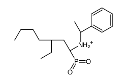 [(1S)-3-ethyl-1-[[(1R)-1-phenylethyl]amino]heptyl]-hydroxy-oxophosphanium Structure