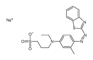 3-[[4-[(Benzothiazol-2-yl)azo]-3-methylphenyl]ethylamino]-1-propanesulfonic acid sodium salt picture