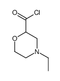 2-Morpholinecarbonyl chloride, 4-ethyl- (9CI)结构式