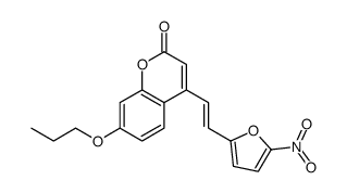 4-[(E)-2-(5-nitrofuran-2-yl)ethenyl]-7-propoxychromen-2-one结构式