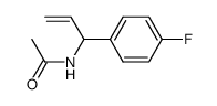 (+/-)-N-1-acetyl-1-(4-fluorophenyl)-2-propenylamine结构式