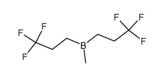 methylbis(3,3,3-trifluoropropyl)borane Structure