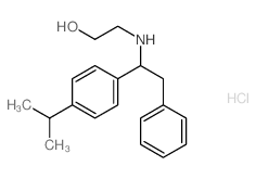 2-[[2-phenyl-1-(4-propan-2-ylphenyl)ethyl]amino]ethanol结构式
