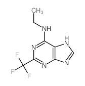 N-ethyl-2-(trifluoromethyl)-5H-purin-6-amine structure