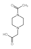 (4-Acetyl-Piperazin-1-Yl)-Acetic Acid Structure