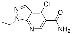 4-chloro-1-ethyl-1H-pyrazolo[3,4-b]pyridine-5-carboxaMide结构式