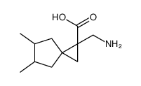 (9CI)-1-(氨基甲基)-5,6-二甲基-螺[2.4]庚烷-1-羧酸结构式