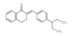 2-[(4-diethylaminophenyl)methylidene]tetralin-1-one结构式