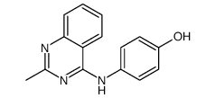 4-[(2-methylquinazolin-4-yl)amino]phenol结构式