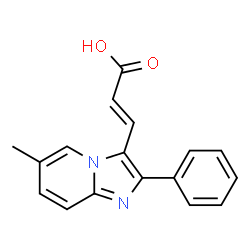 3-(6-METHYL-2-PHENYL-IMIDAZO[1,2-A]PYRIDIN-3-YL)ACRYLICACID Structure