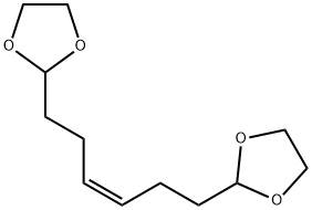 1,6-bis-(1,3-dioxolan-2-yl)-3-hexene Structure
