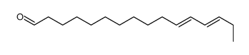 11,13-Hexadecadienal, (E,E)- Structure