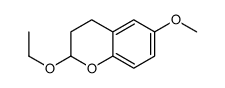 2H-1-Benzopyran,2-ethoxy-3,4-dihydro-6-methoxy-(9CI) structure