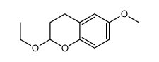 2H-1-Benzopyran,2-ethoxy-3,4-dihydro-6-methoxy-(9CI) Structure