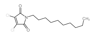 1H-Pyrrole-2,5-dione, 3,4-dichloro-1-decyl-结构式
