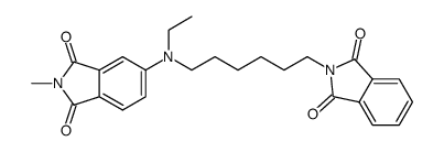 4-[N-ethyl-N-(6-N-phthalimido)hexyl]amino-N-methylphthalimide结构式